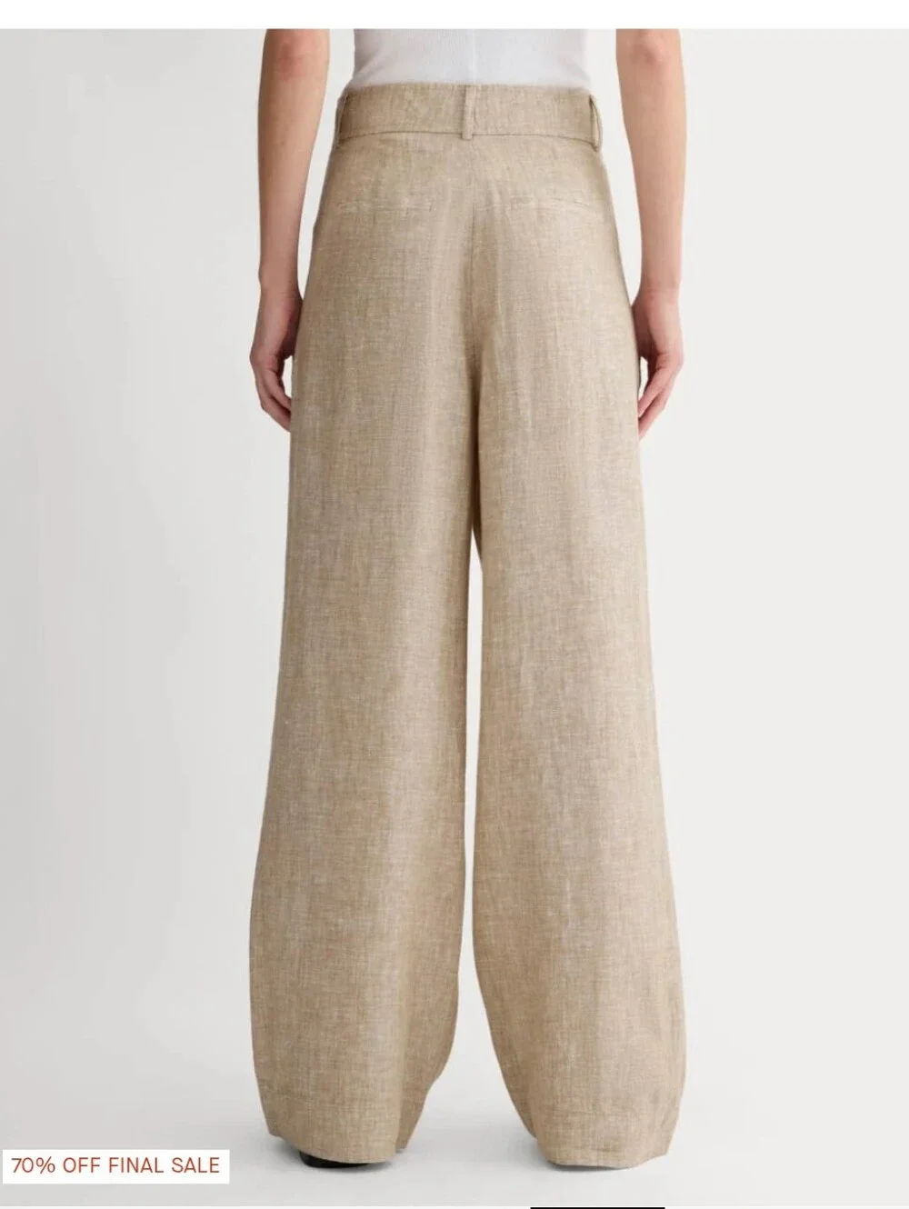 Everlane The Linen Way-High® Drape Pant BLACK